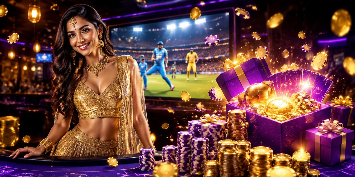 Indian cricket and betting theme in traditional attire